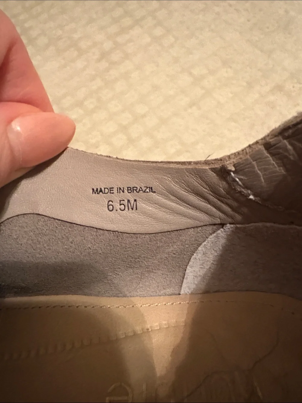 Nurture by Lamaze Taupe Perforated Lace-Up Sneaker